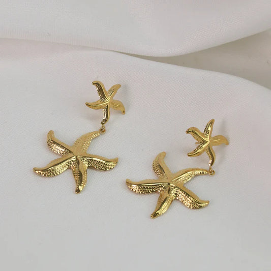 "Asteria" Chunky Gold Statement Stud Earrings