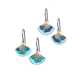 "Bight" Dangle Earrings from the Aqua Collection by BoldB