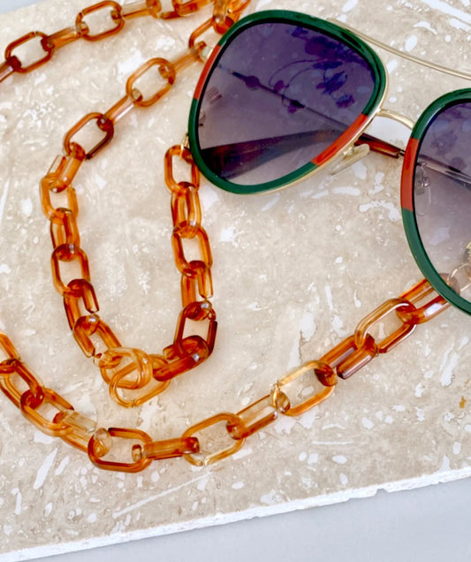 Sunglass Chain - CAPRI Tortoiseshell