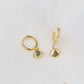 "Lanta" Shell Huggie Earrings 18k Gold Plated Sterling Silver