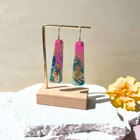 "Aurora" Long Drop Earrings