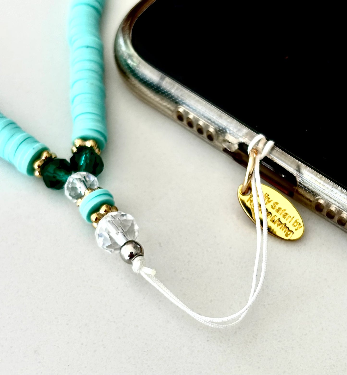 Phone Charm - Love - Mint Green