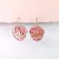 Pink Swirl Earrings