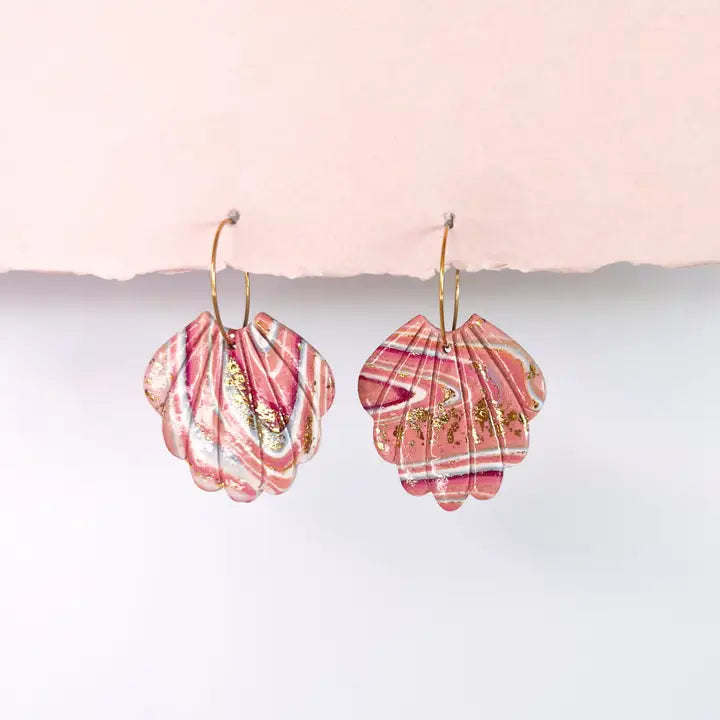 Pink Swirl Earrings