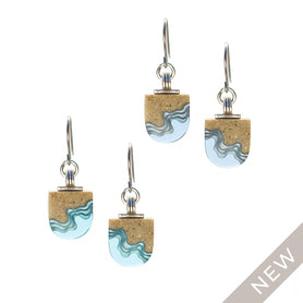 Shoreline Earrings from the "Aqua Collection" by BoldB