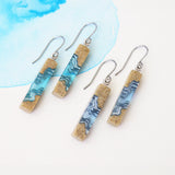 Straight earrings from the "Aqua" Collection by Boldb