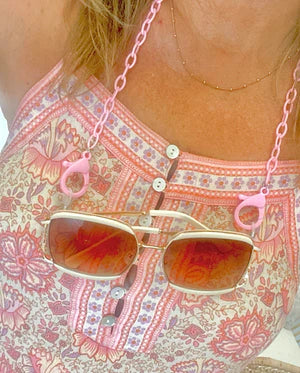 Sunglass Chain - Studio 54 - Sorbet pink