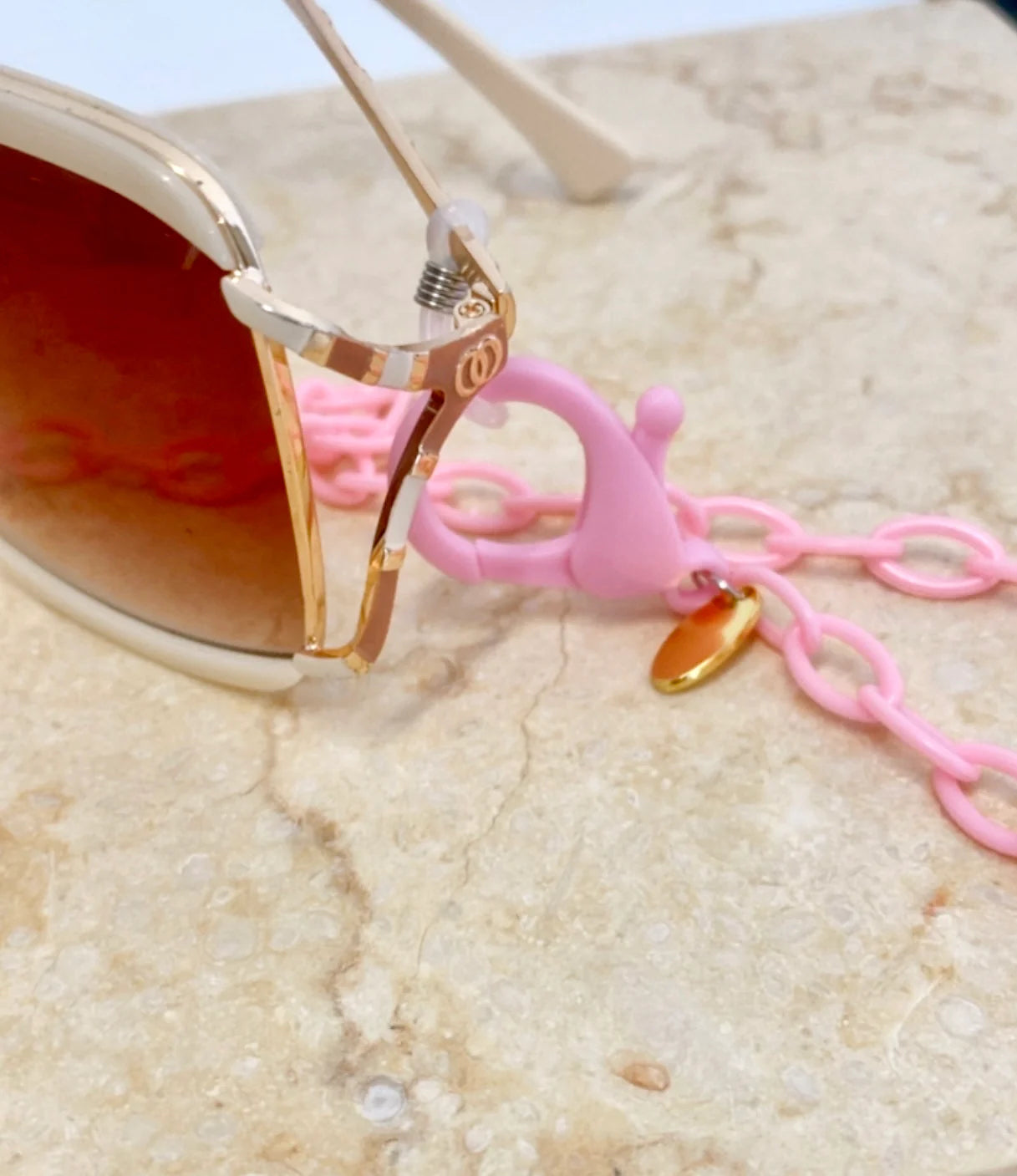 Sunglass Chain - Studio 54 - Sorbet pink