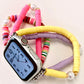 Apple Smart Watch Band - Tutti Fruity - Lemon Lilac and Fuschia Mix